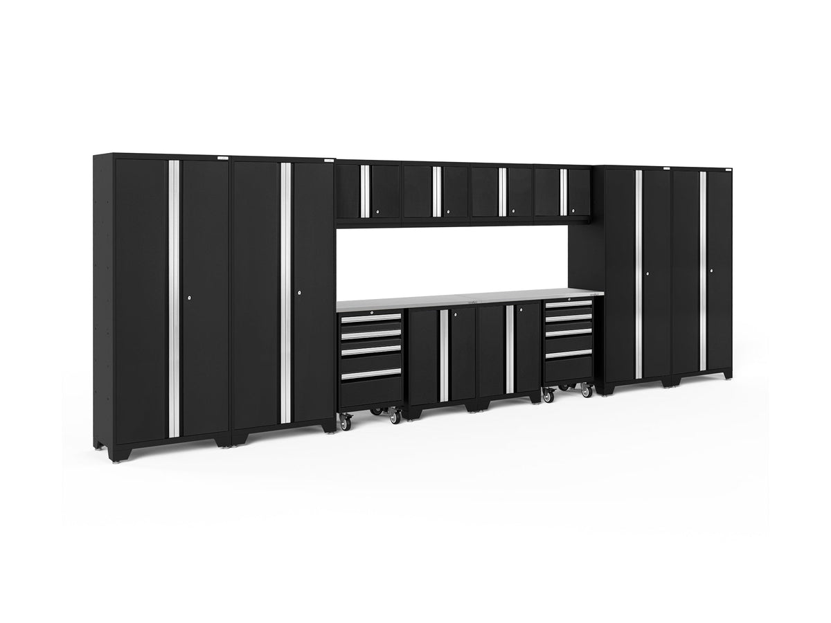 NewAge Bold Series Black With Stainless Steel Worktop 14
