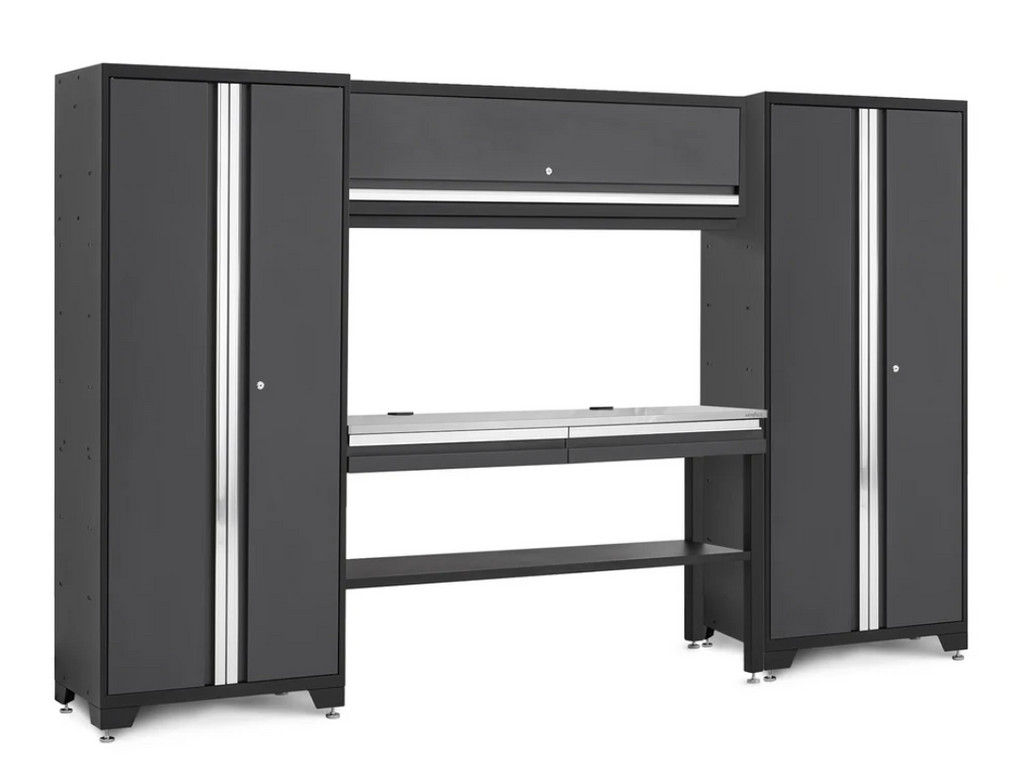 Newage Bold Series Gray 5 Piece Set with Stainless Steel