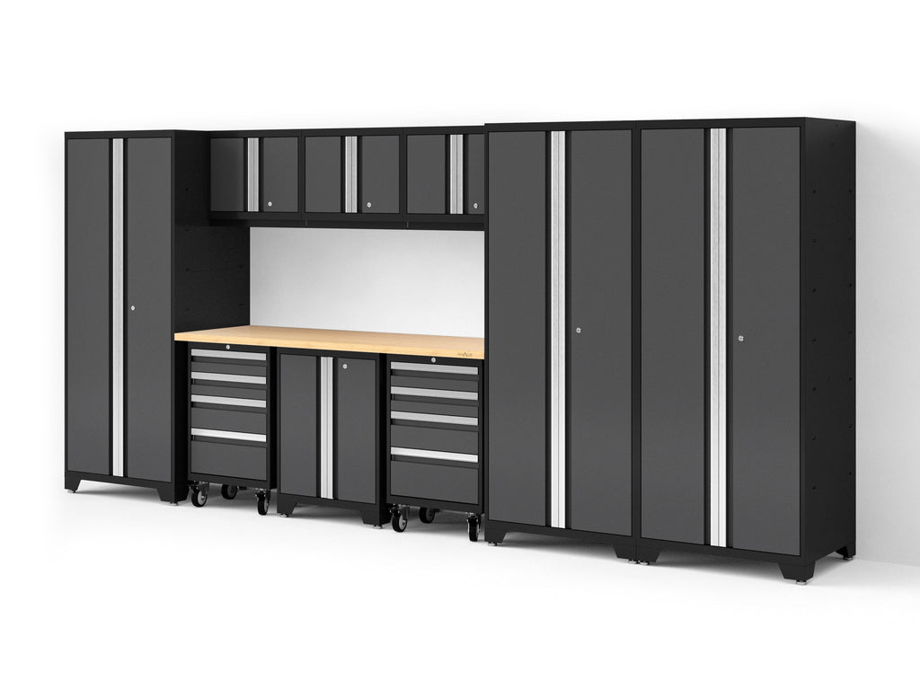 Bold XL 10-Piece Garage Cabinet Set 24-Inch Deep Steel