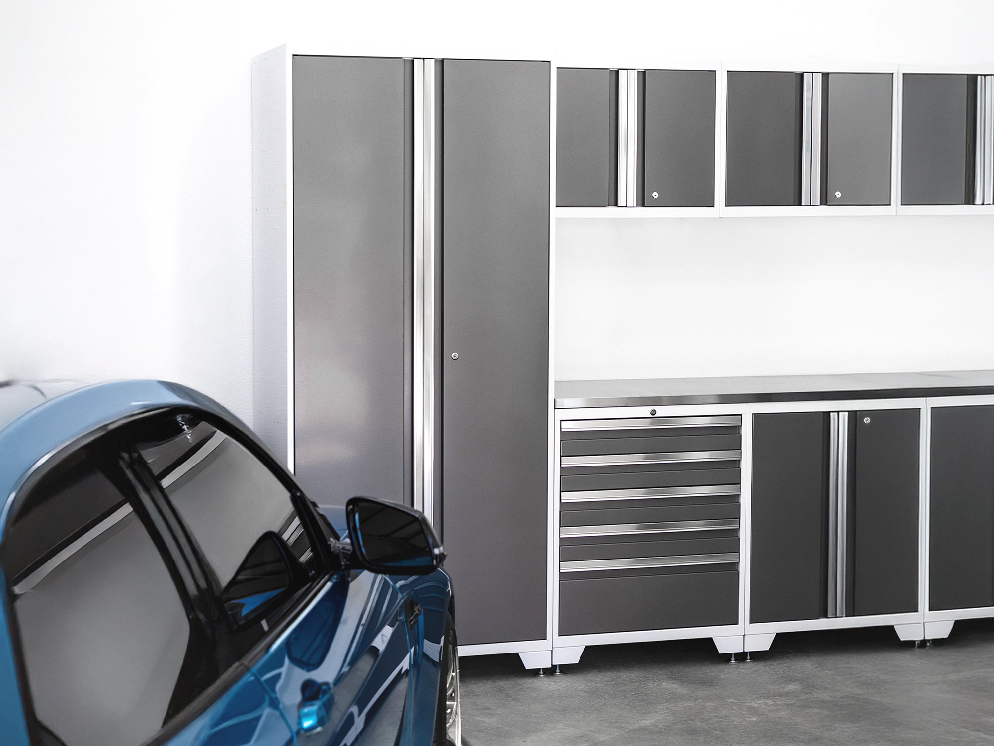 Bold XL 10-Piece Garage Cabinet Set 24-Inch Deep Steel