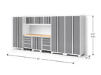 Bold XL 10-Piece Garage Cabinet Set 24-Inch Deep Steel