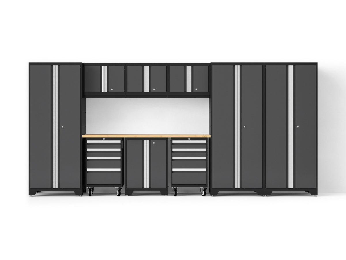 Bold XL 10-Piece Garage Cabinet Set 24-Inch Deep Steel
