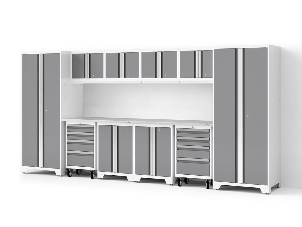 Bold XL 12-Piece Garage Cabinet Set Heavy-Duty Steel Storage Solution