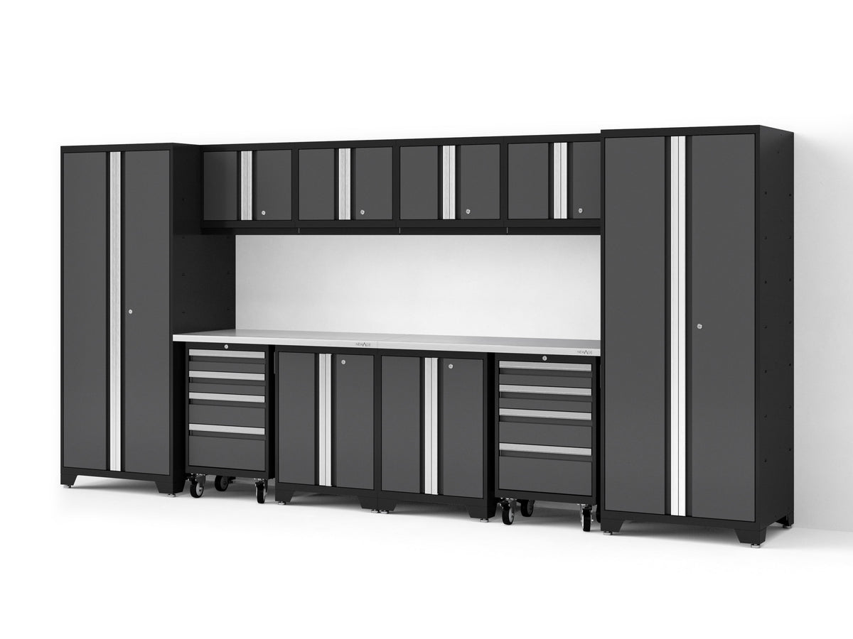 Bold XL 12-Piece Garage Cabinet Set Heavy-Duty Steel Storage Solution