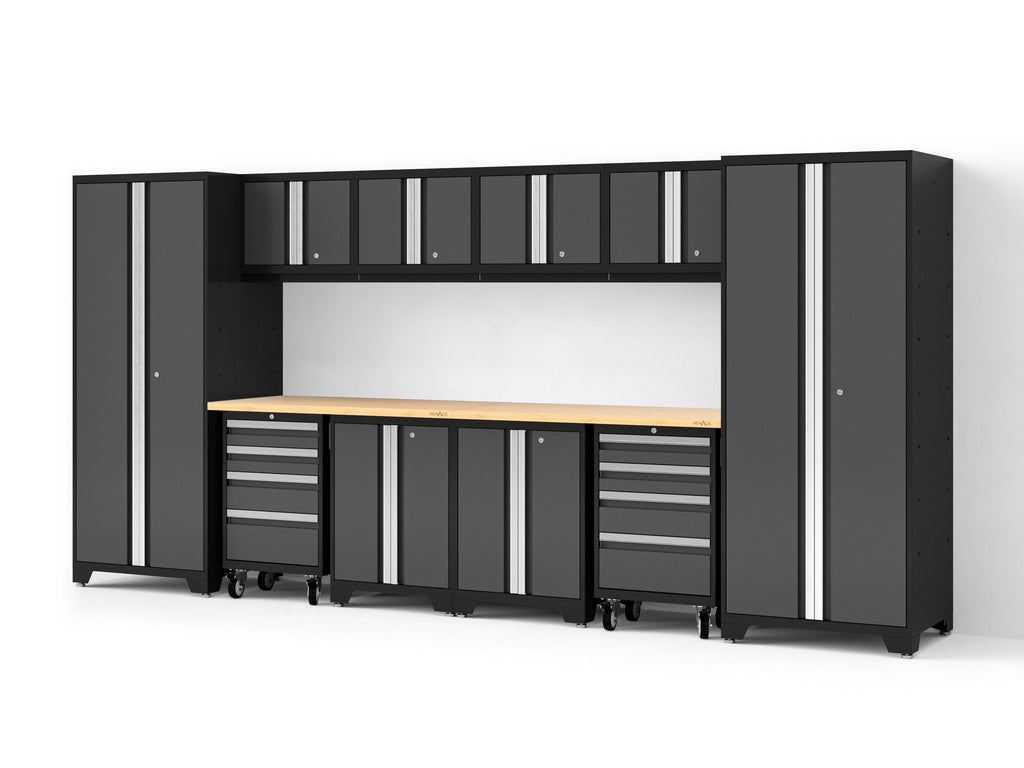 Bold XL 12-Piece Garage Cabinet Set Heavy-Duty Steel Storage Solution