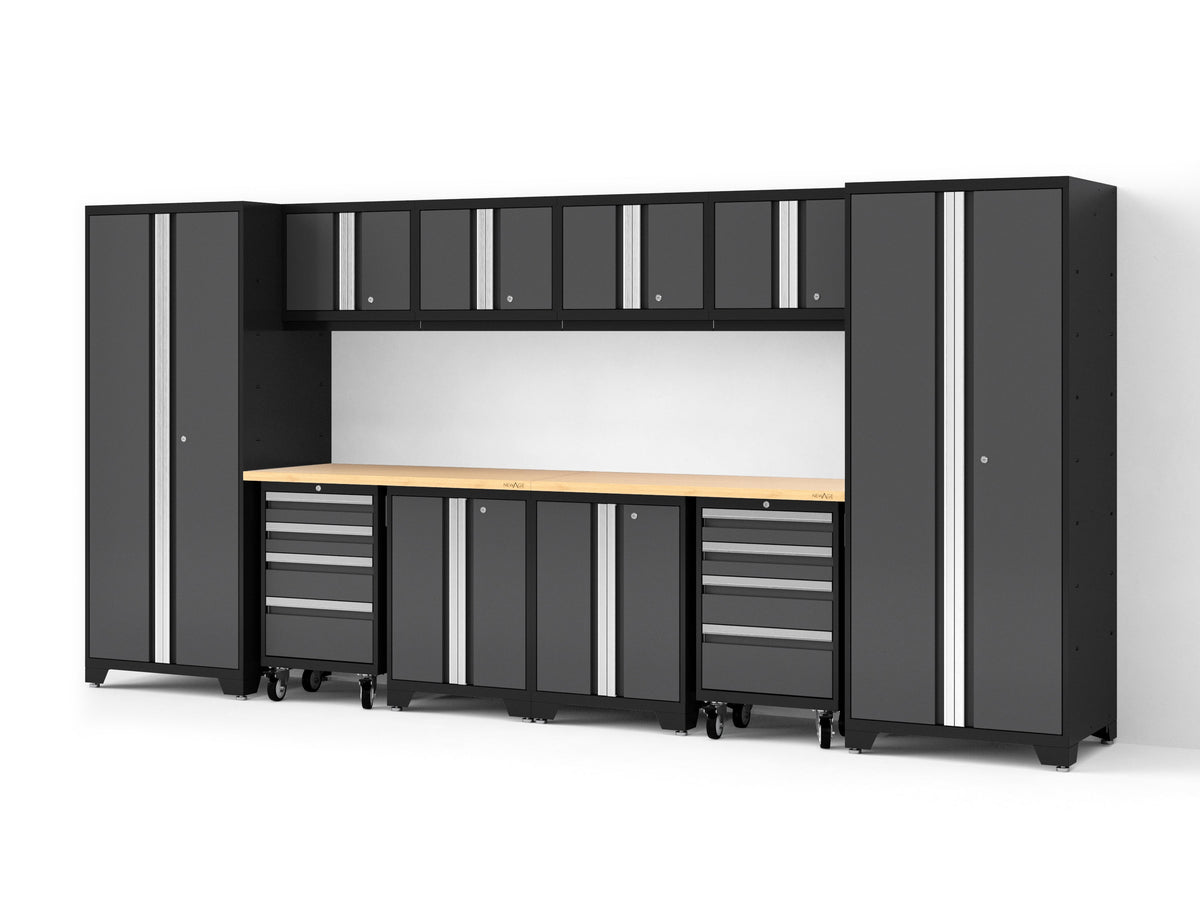 Bold XL 12-Piece Garage Cabinet Set Heavy-Duty Steel Storage Solution