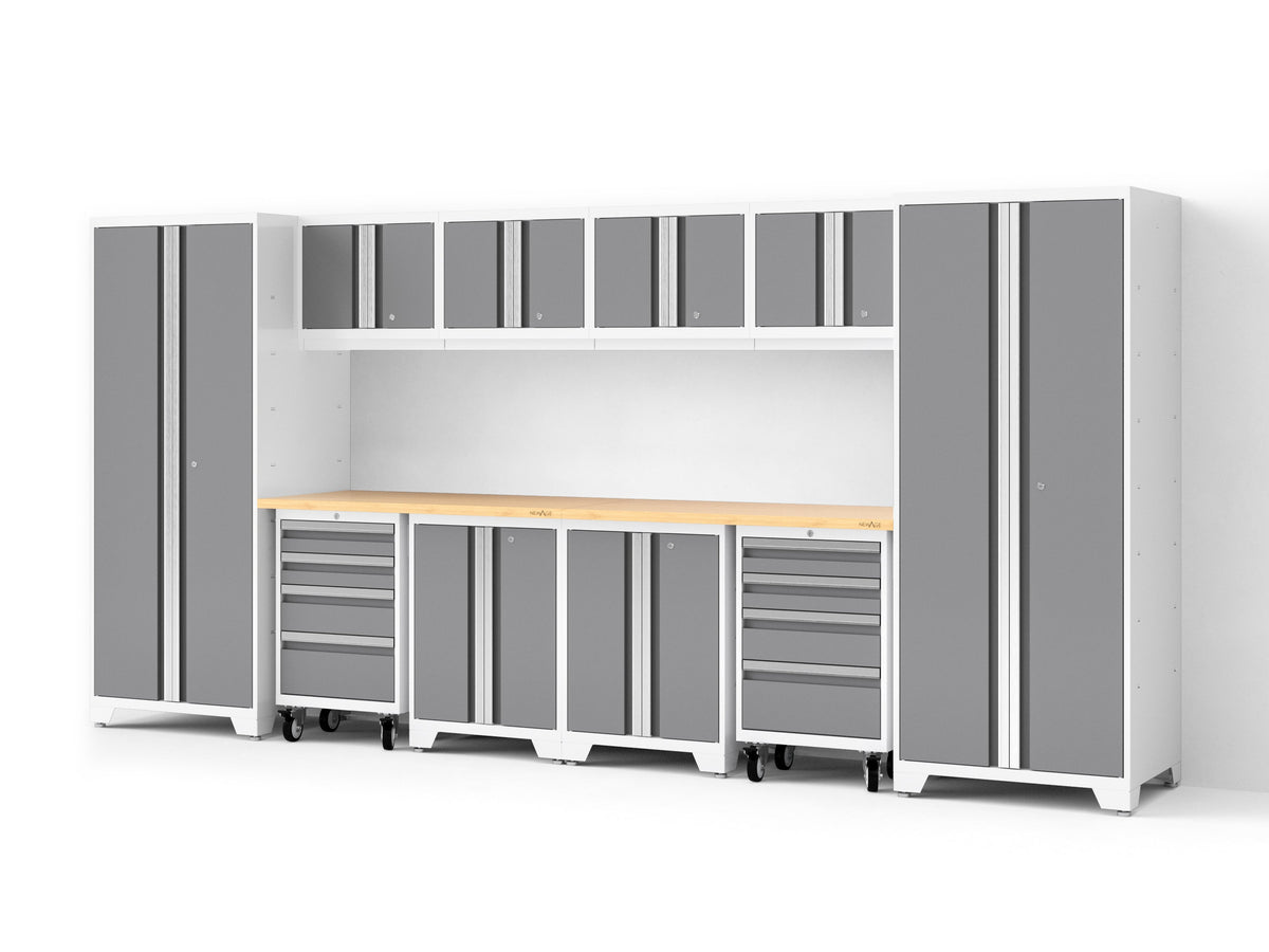 Bold XL 12-Piece Garage Cabinet Set Heavy-Duty Steel Storage Solution