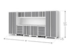 Bold XL 12-Piece Garage Cabinet Set Heavy-Duty Steel Storage Solution