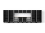 Bold XL 14-Piece Heavy-Duty Steel Garage Cabinet Set with Deep Storage