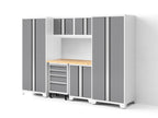 Bold XL 7-Piece Garage Cabinetry Set: Heavy-Duty 20-24 Gauge Steel, Fully Welded