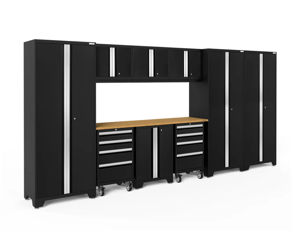 NewAge Garage Cabinets BOLD Series Black 10-Piece Set