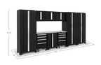 NewAge Garage Cabinets BOLD Series Black 10-Piece Set
