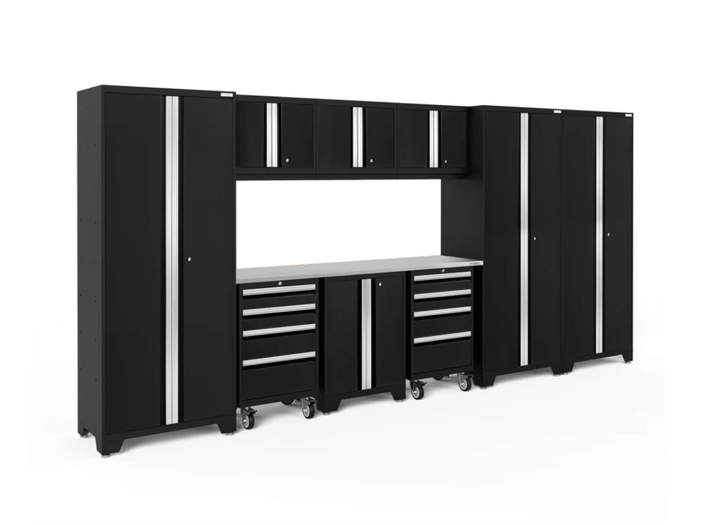 NewAge Garage Cabinets BOLD Series Black 10-Piece Set