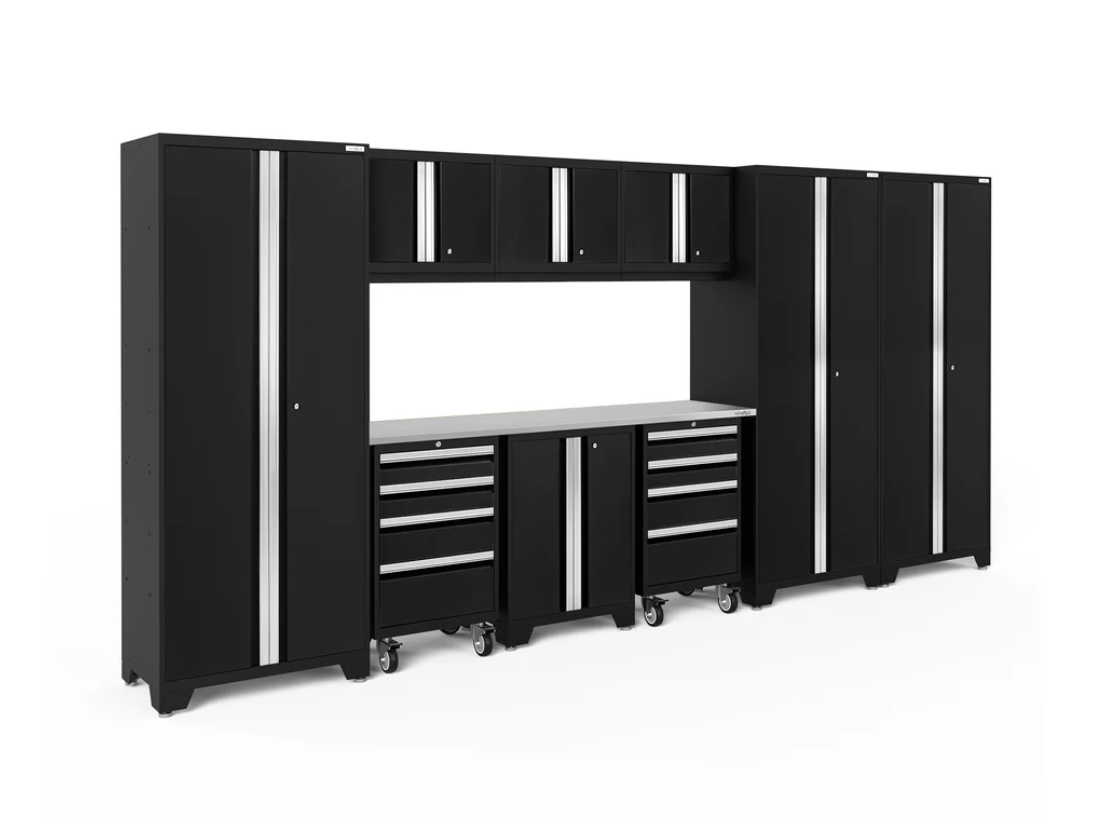 NewAge Garage Cabinets BOLD Series Black 10-Piece Set