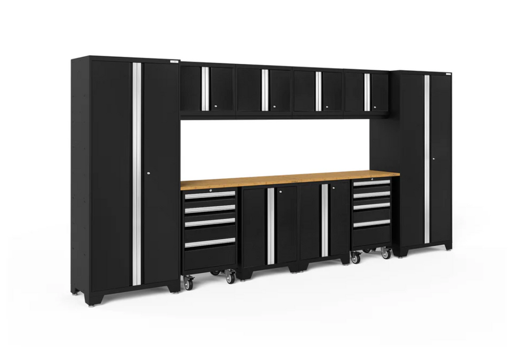 NewAge Garage Cabinets BOLD Series Black 12-Piece Set