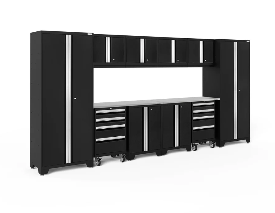 NewAge Garage Cabinets BOLD Series Black 12-Piece Set