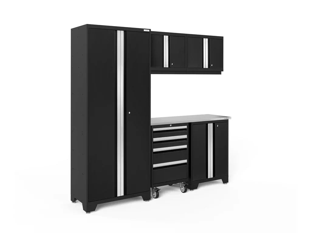 Newage Garage Cabinets BOLD Series Black 6-Piece Set