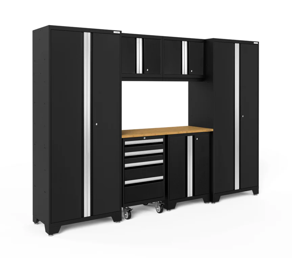 NewAge Garage Cabinets BOLD Series Black 7-Piece Set