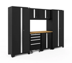NewAge Garage Cabinets BOLD Series Black 7-Piece Set