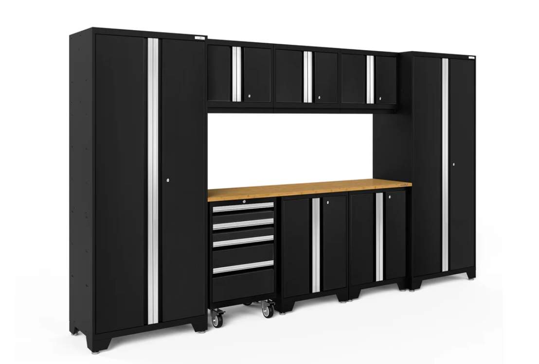 NewAge Garage Cabinets BOLD Series Black 9-Piece Set