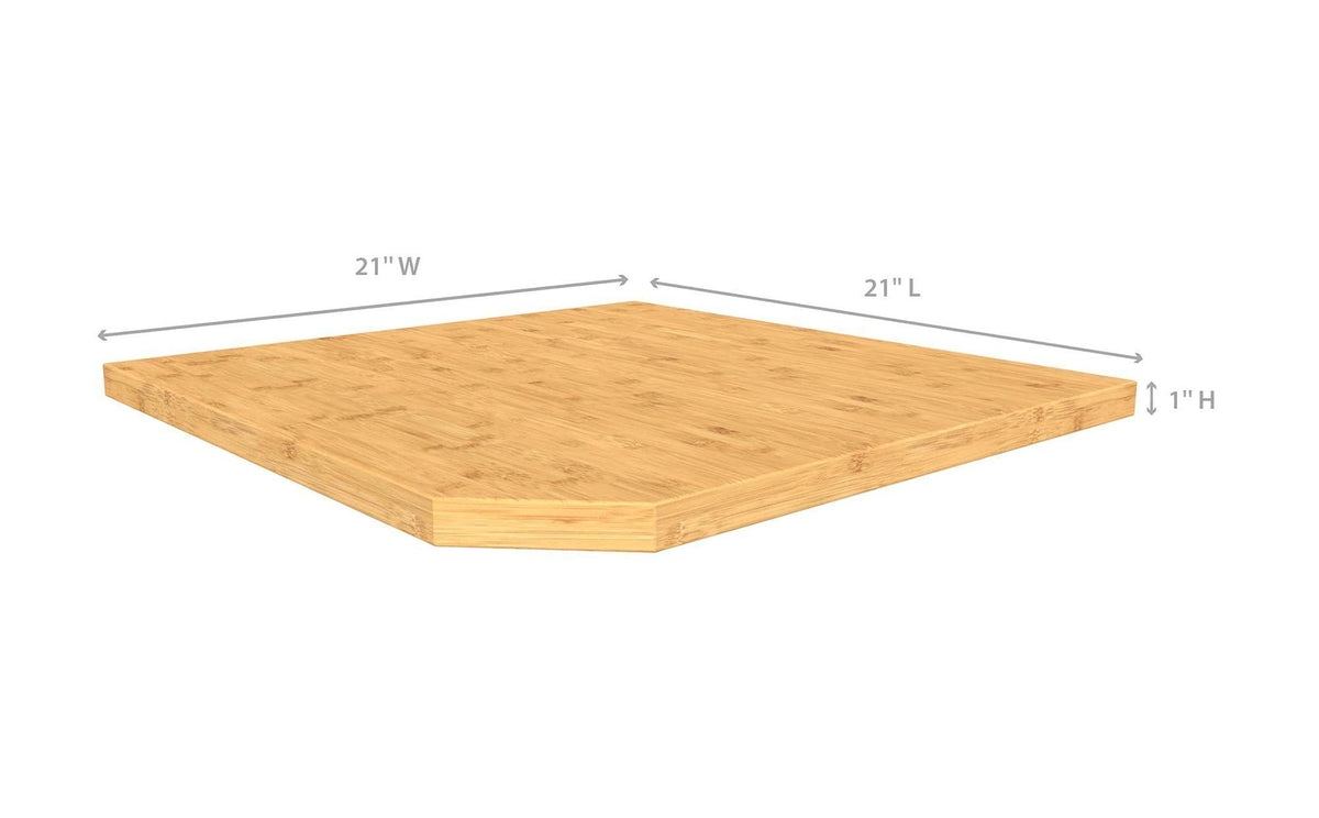 NewAge Garage Cabinets BOLD Series Corner Bamboo Top