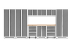 NewAge Garage Cabinets BOLD Series Platinum 10-Piece Set
