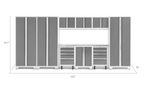 NewAge Garage Cabinets BOLD Series Platinum 10-Piece Set