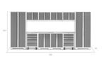 NewAge Garage Cabinets BOLD Series Platinum 12-Piece Set