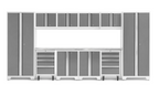 NewAge Garage Cabinets BOLD Series Platinum 12-Piece Set