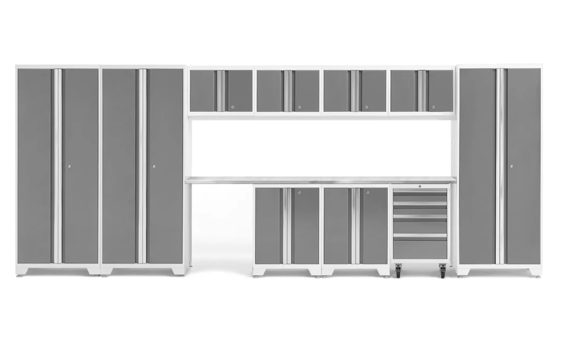 NewAge Garage Cabinets BOLD Series Platinum 12-Piece Set