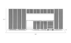 NewAge Garage Cabinets BOLD Series Platinum 12-Piece Set
