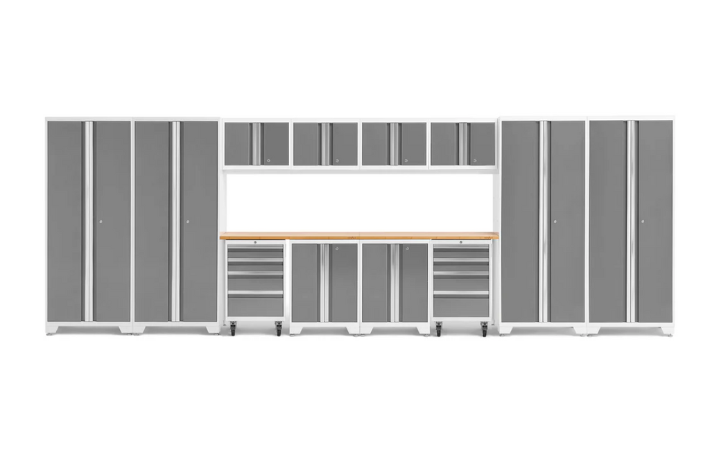 NewAge Garage Cabinets BOLD Series Platinum 14-Piece Set