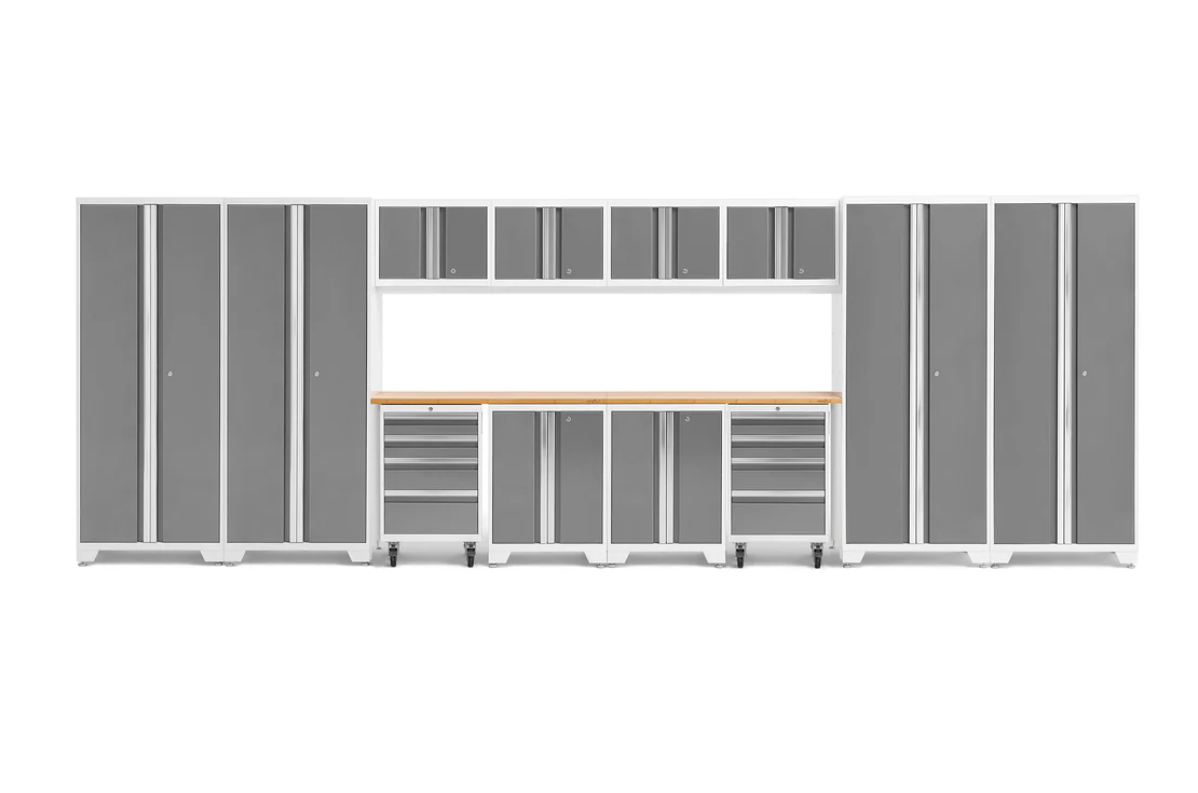 NewAge Garage Cabinets BOLD Series Platinum 14-Piece Set