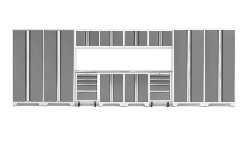 NewAge Garage Cabinets BOLD Series Platinum 14-Piece Set