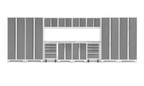 NewAge Garage Cabinets BOLD Series Platinum 14-Piece Set