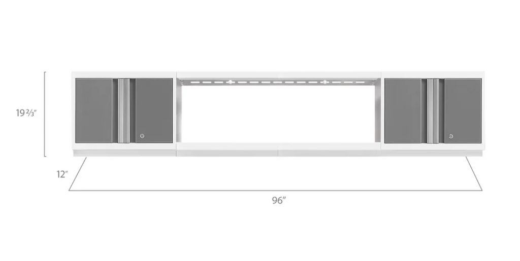 NewAge Garage Cabinets BOLD Series Platinum 3-Piece Wall