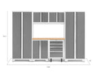 NewAge Garage Cabinets BOLD Series Platinum 7-Piece Set