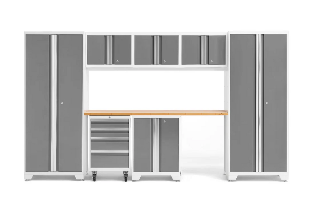 NewAge Garage Cabinets BOLD Series Platinum 8-Piece Set