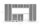 NewAge Garage Cabinets BOLD Series Platinum 8-Piece Set