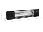Newage Products 1500w Infrared Heater with Slatwall Bracket