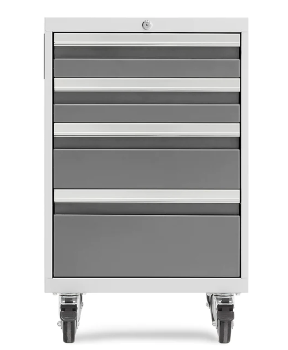 NewAge Products Bold 3.0 4-Drawer Rolling Too - White