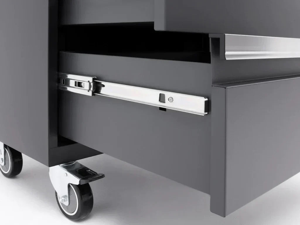 NewAge Products Bold 3.0 Grey 4-Drawer Rolling Too - Black