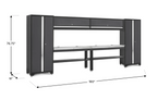 Newage Products Bold Series Gray 8 Piece Set with Stainless