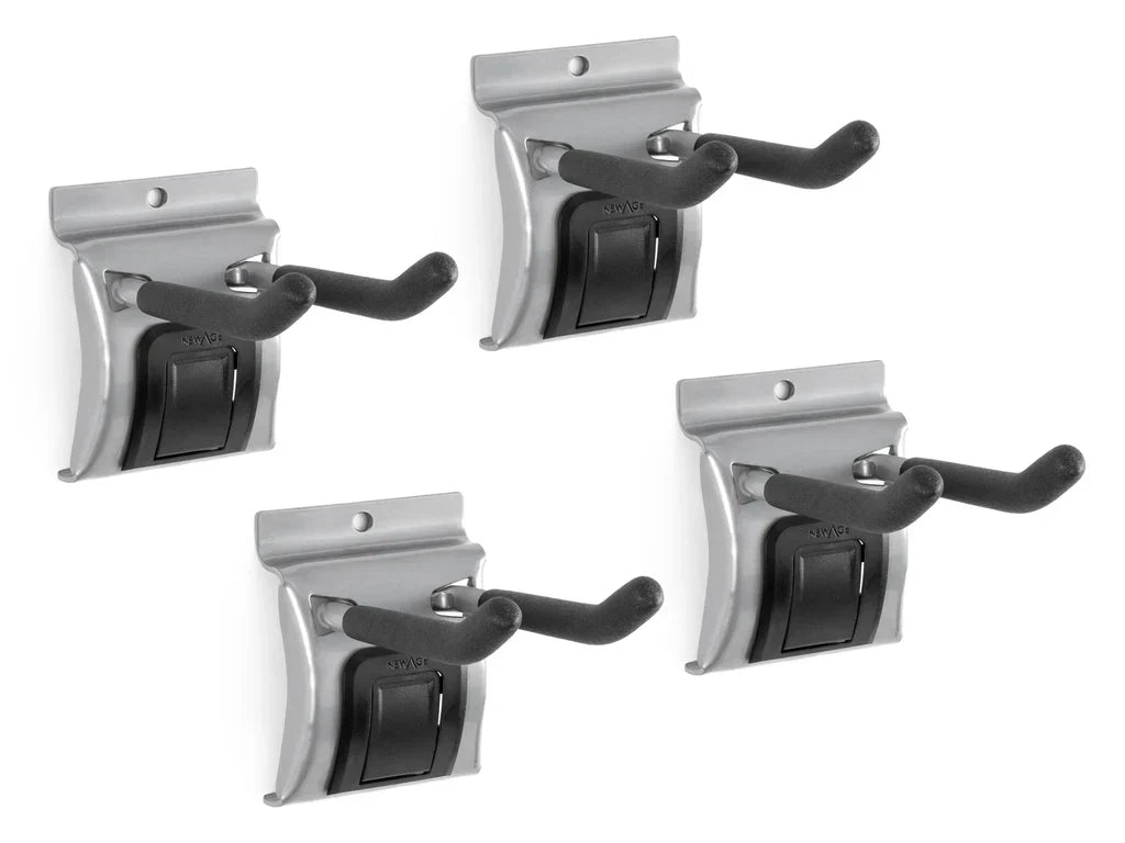 Newage Products Lockable Slatwall 4 in. Double Hooks (Pack