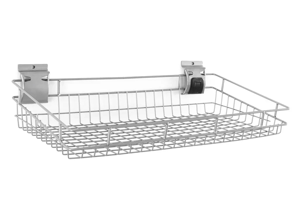 Newage Products Lockable Slatwall Shallow Basket - 55533