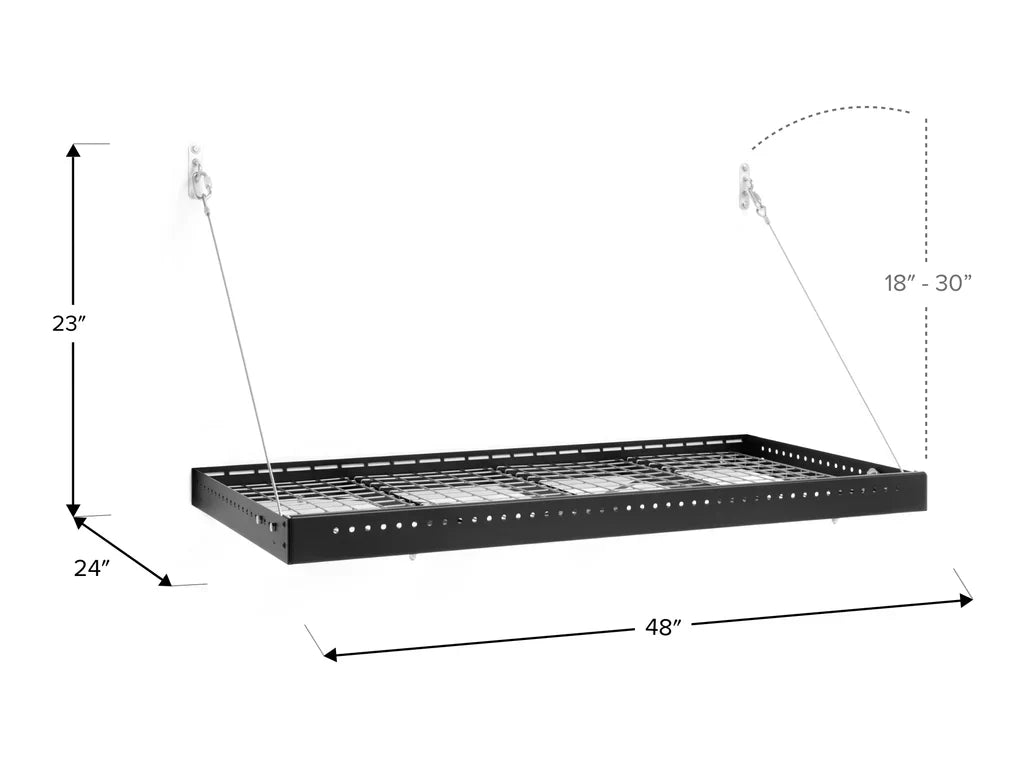 Newage Products Pro Series 2 ft. x 4 ft. Wall Mounted Steel