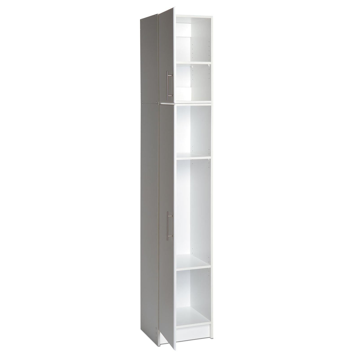 Prepac 16’’ Broom Cabinet w/ 16’’ Topper Wall Cabinet