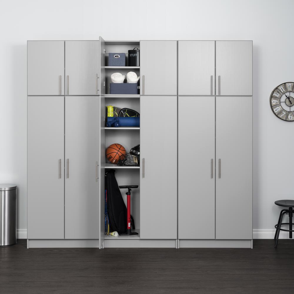 Prepac Gray Elite 96’’ Storage Cabinet Set - 6 pc