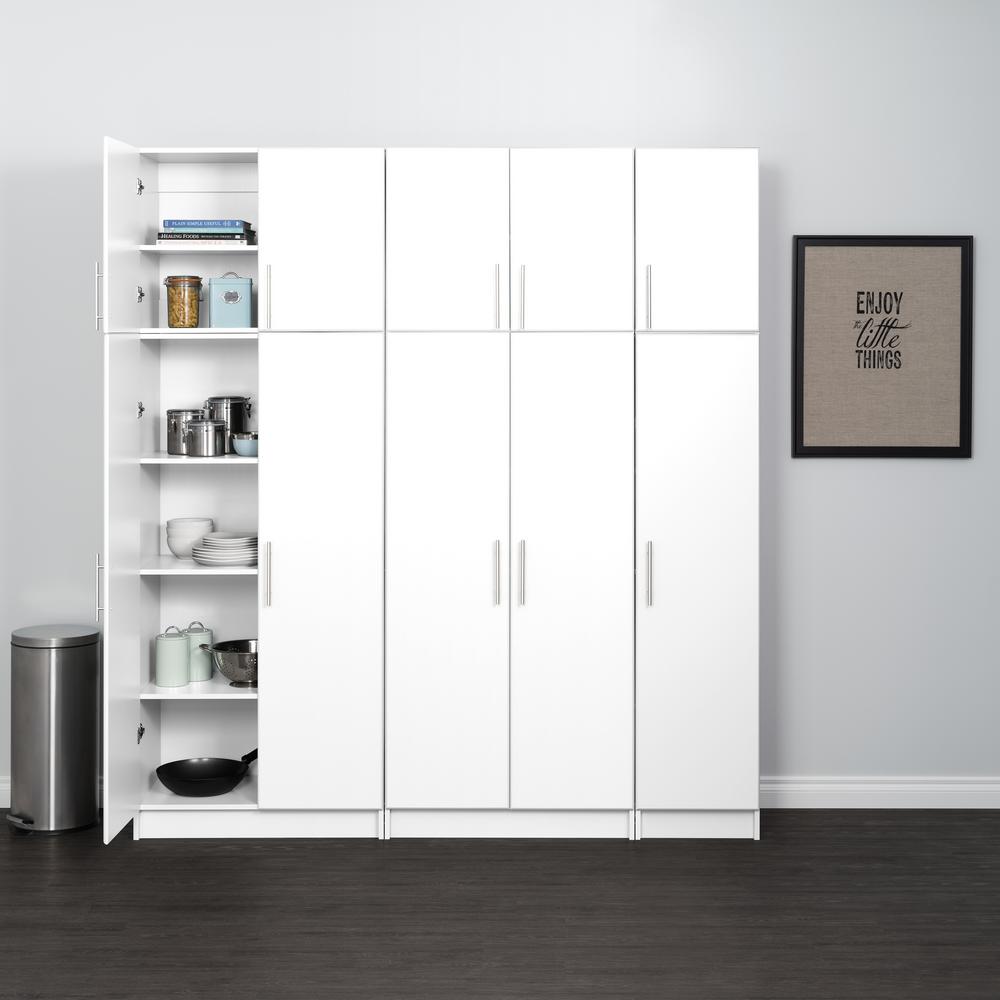 Prepac White Elite 80’’ Storage Cabinet Set - 6 pc