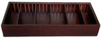 Prestige Import Group Adjustable Cigar Tray Dark Mahogany with Dividers